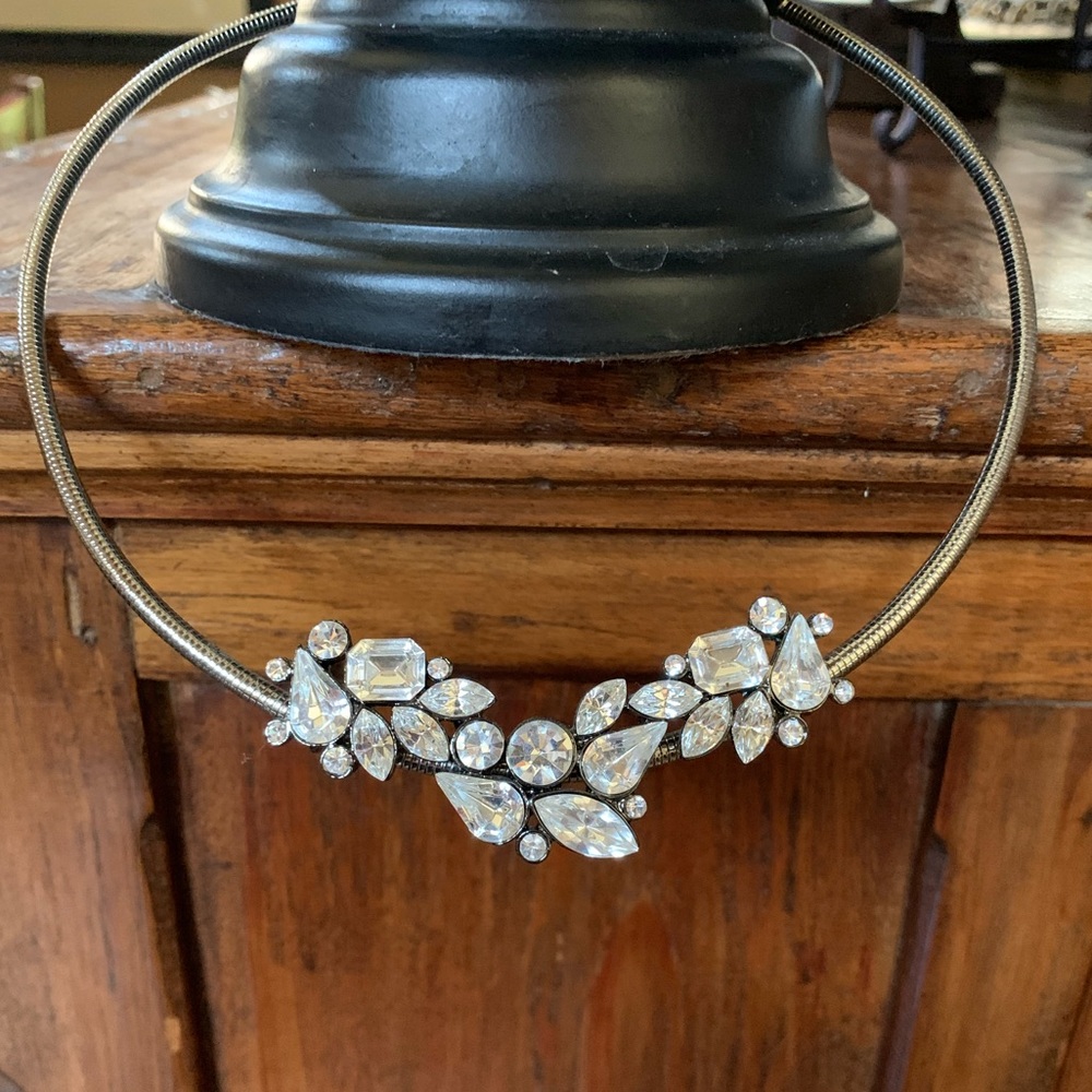 Rhinestone Statement Collar Choker